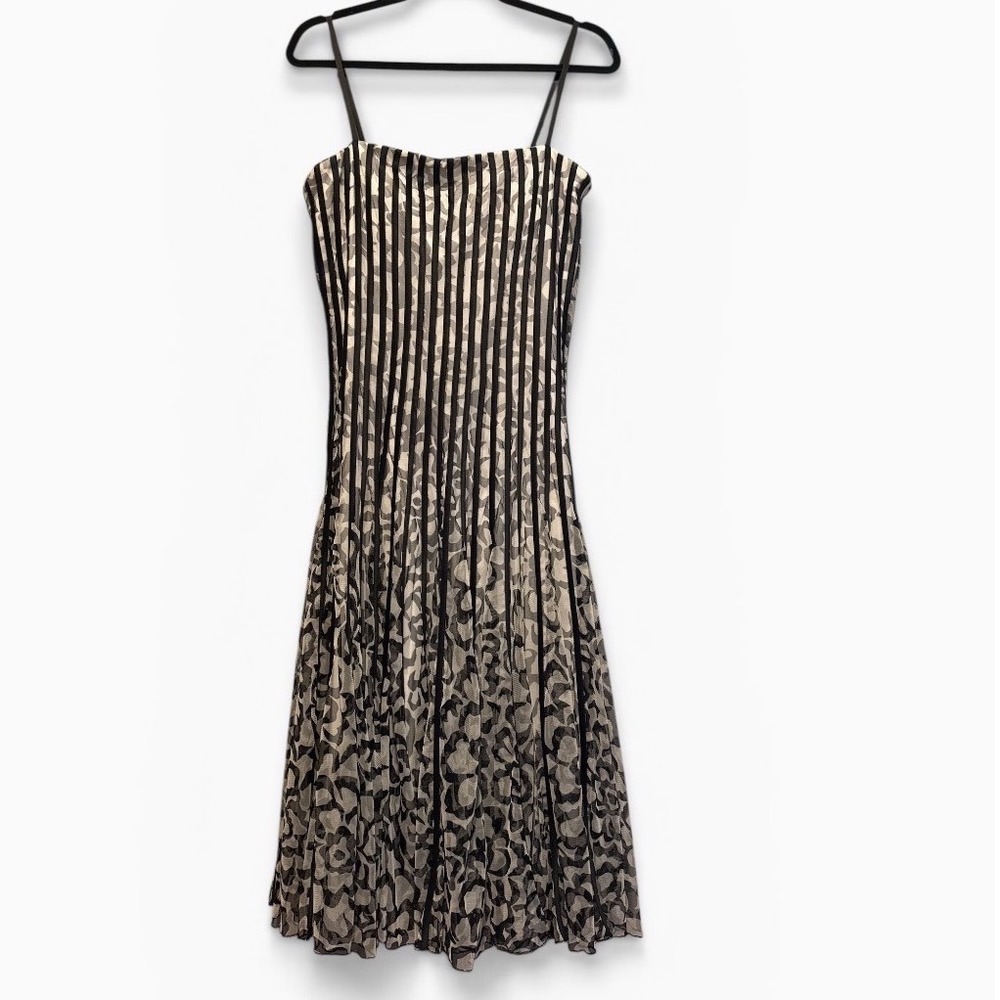 Cache Patterned Cocktail Dress Size 10 - Picture 2 of 6